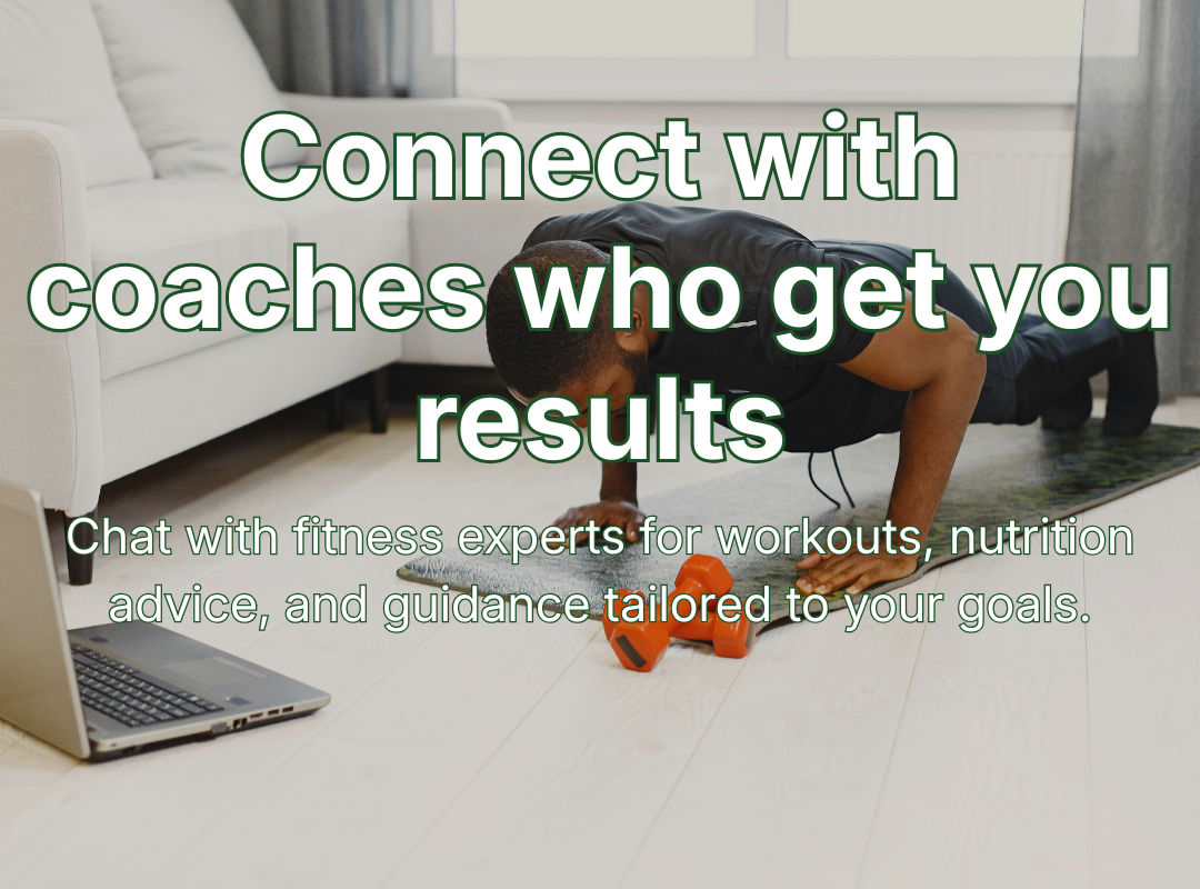 Person doing a workout at home