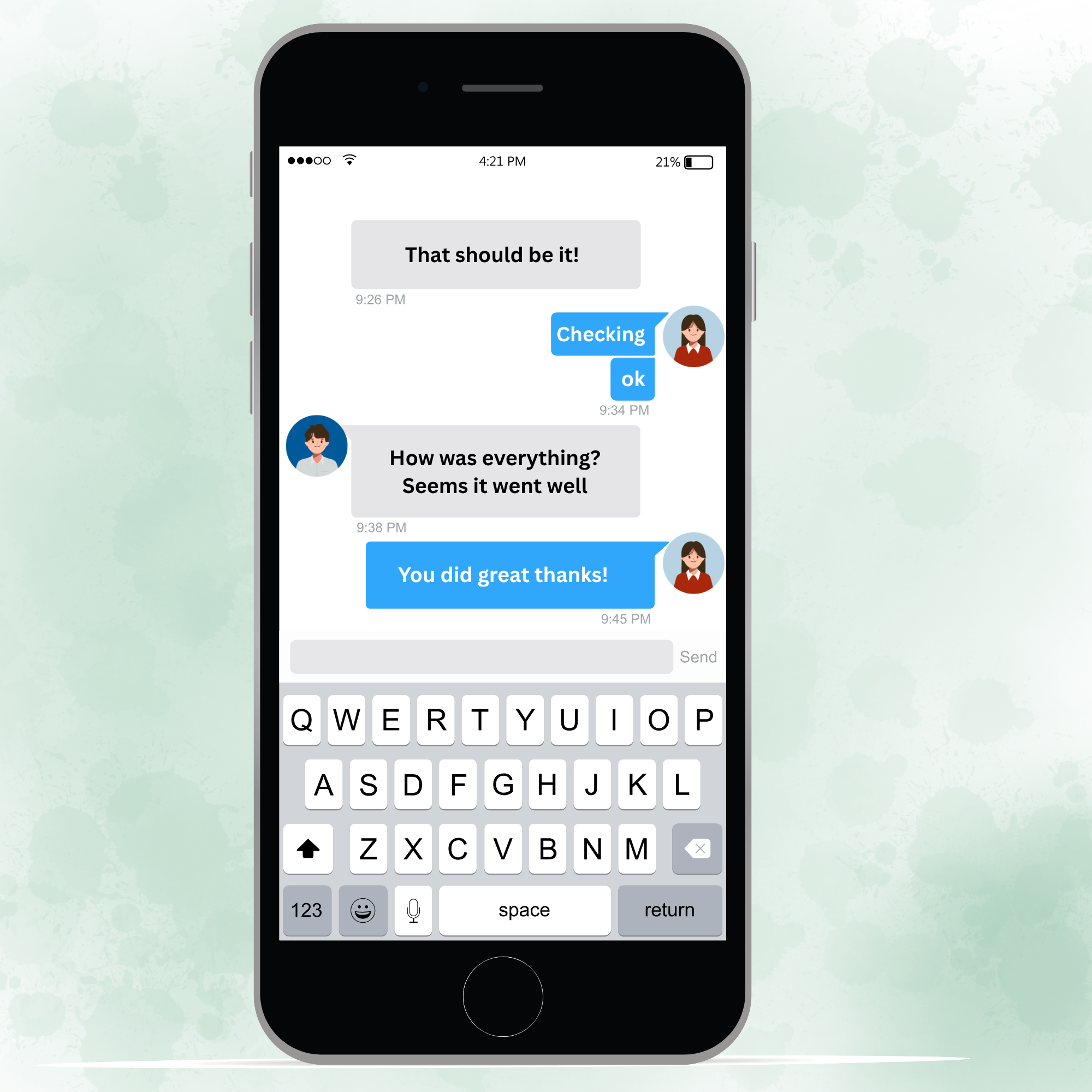 One on one session concept